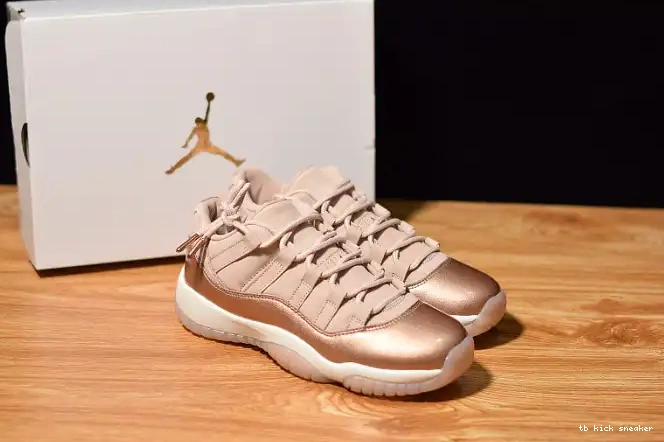 Cheap TBK Jordan GS Low 11 Rose Air Gold AH7860-105 0403